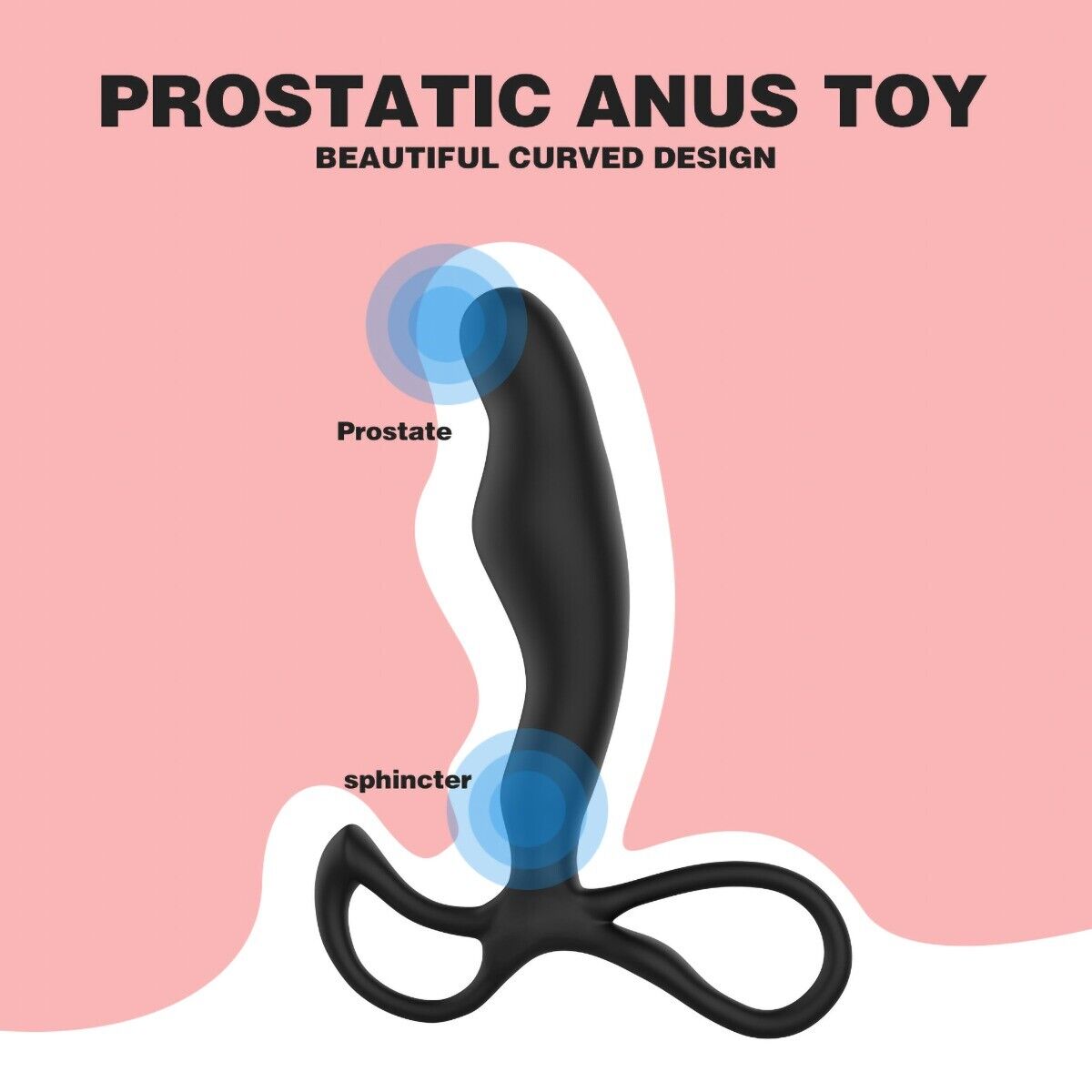 Soft Bendable Silicone Male Prostate Massager P Spot Stimulator Anal Probe Plug