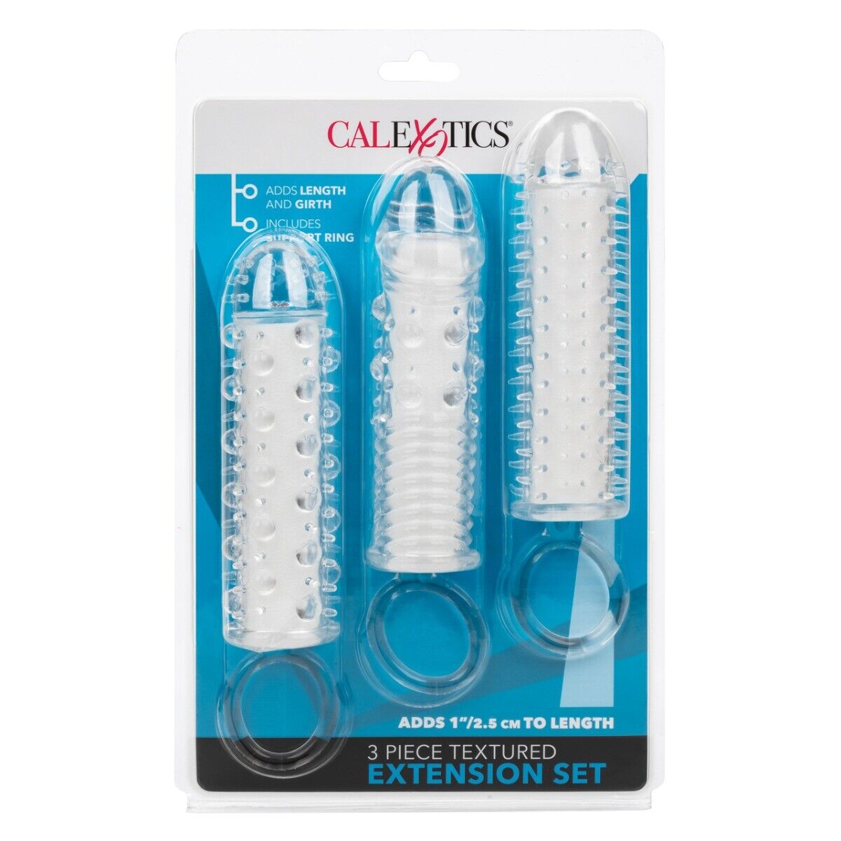 3 Penis Extension Extender Cock Sleeve Sheath Extender Length Girth Enhancer