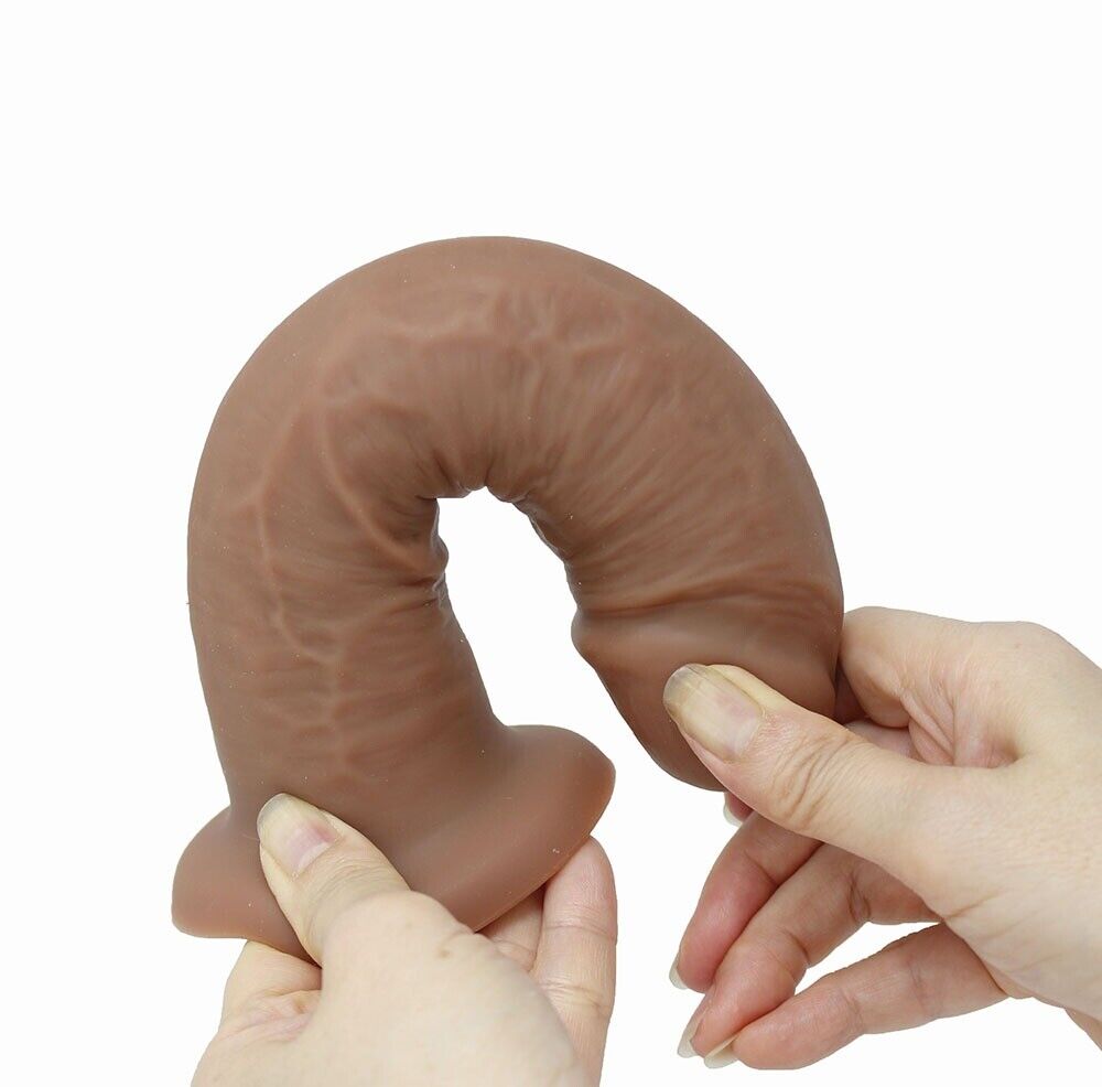 Huge Extra Large XL Black Realistic Silicone G-spot Anal Dildo Dong Sex Toys