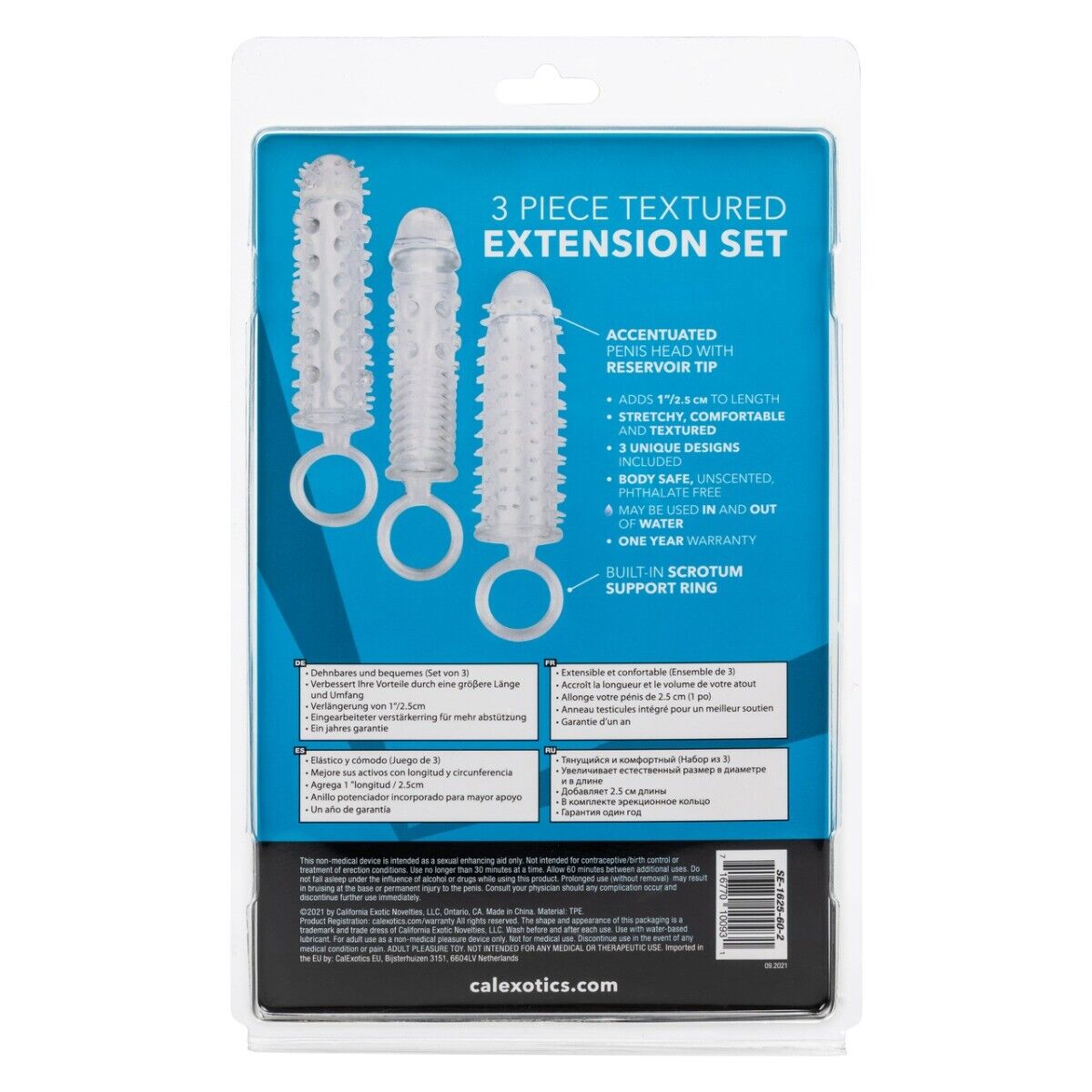 3 Penis Extension Extender Cock Sleeve Sheath Extender Length Girth Enhancer