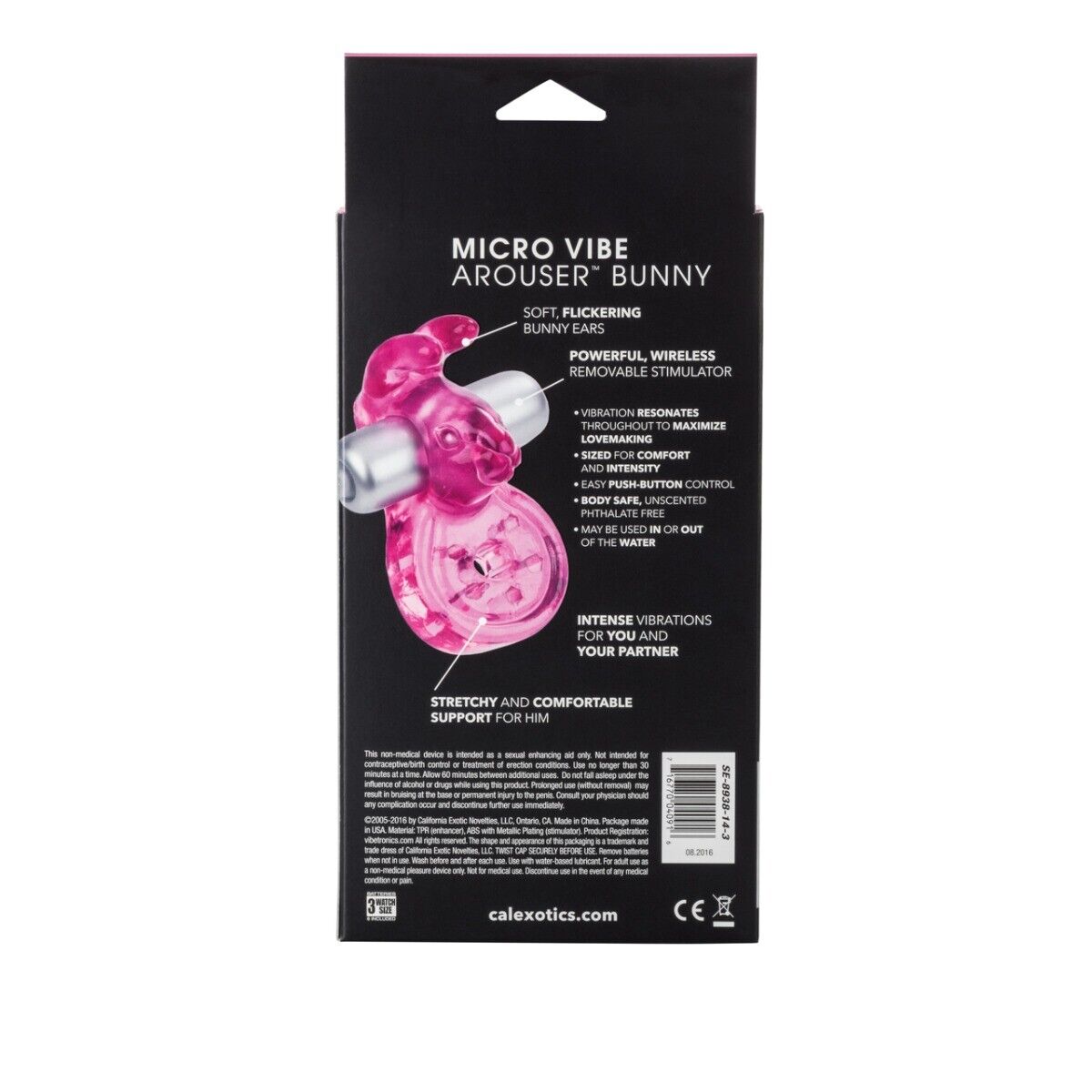 Power Bunny Micro Clit Vibe Arouser Vibrating Cockring Penis Erection Enhancer