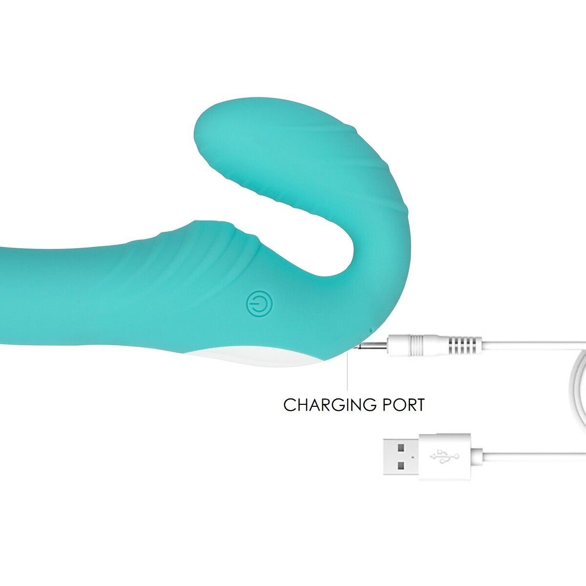 Wireless Vibrating Strapless Strap-on Dildo G-spot Anal Vibrator Lesbian Sex Toy