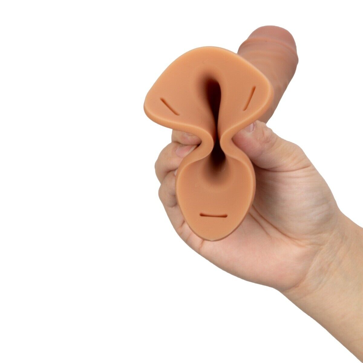 6.5" Male Men Hollow Cock Extension Strap On Dildo Dong Penis Extender Sleeve