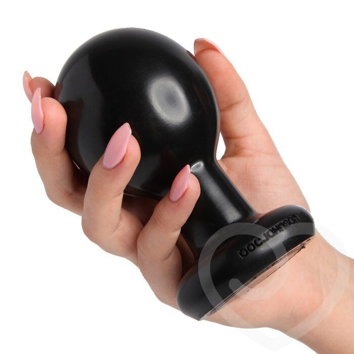 Large Black Smooth Round Anal Butt Plug Dildo Advanced Anal Sex Toy