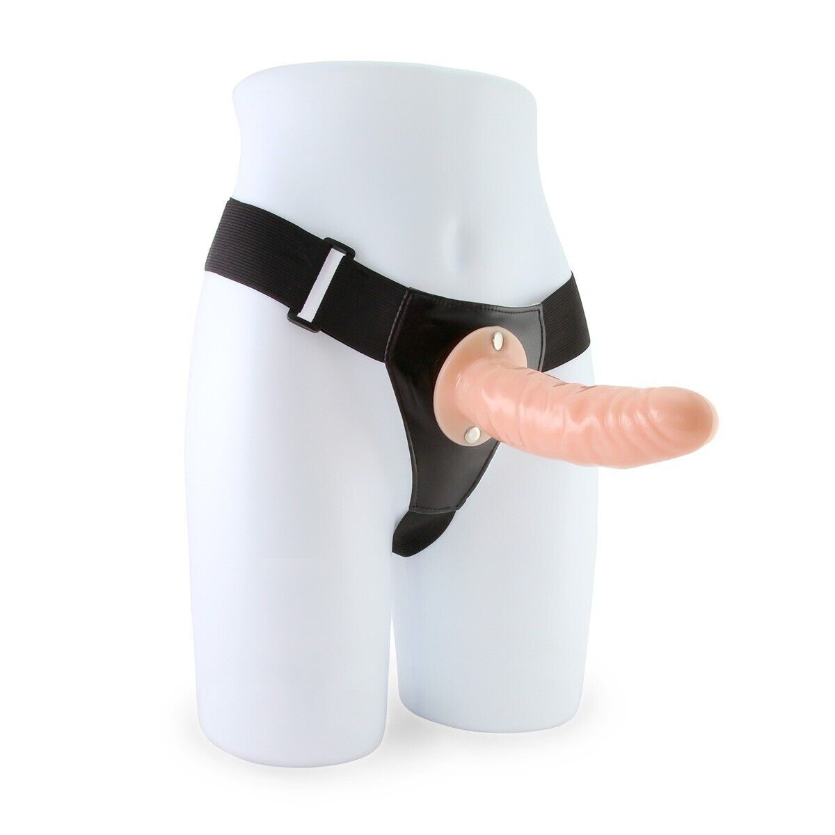 7" Male Men Hollow Cock Extension Strap On Dildo Dong Penis Extender PPA Sleeve