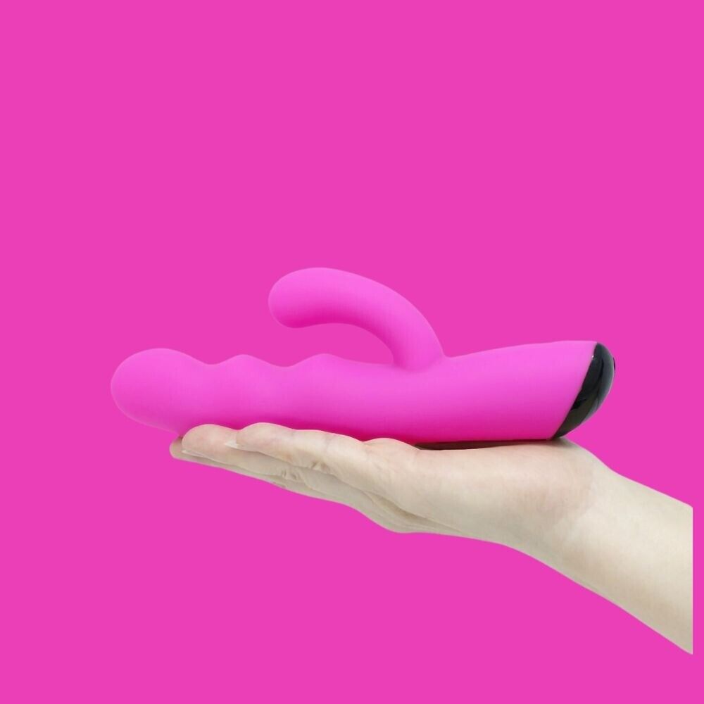 Silicone Rechargeable Clit G-spot Rabbit Vibrator Sex Toys for Women Couples