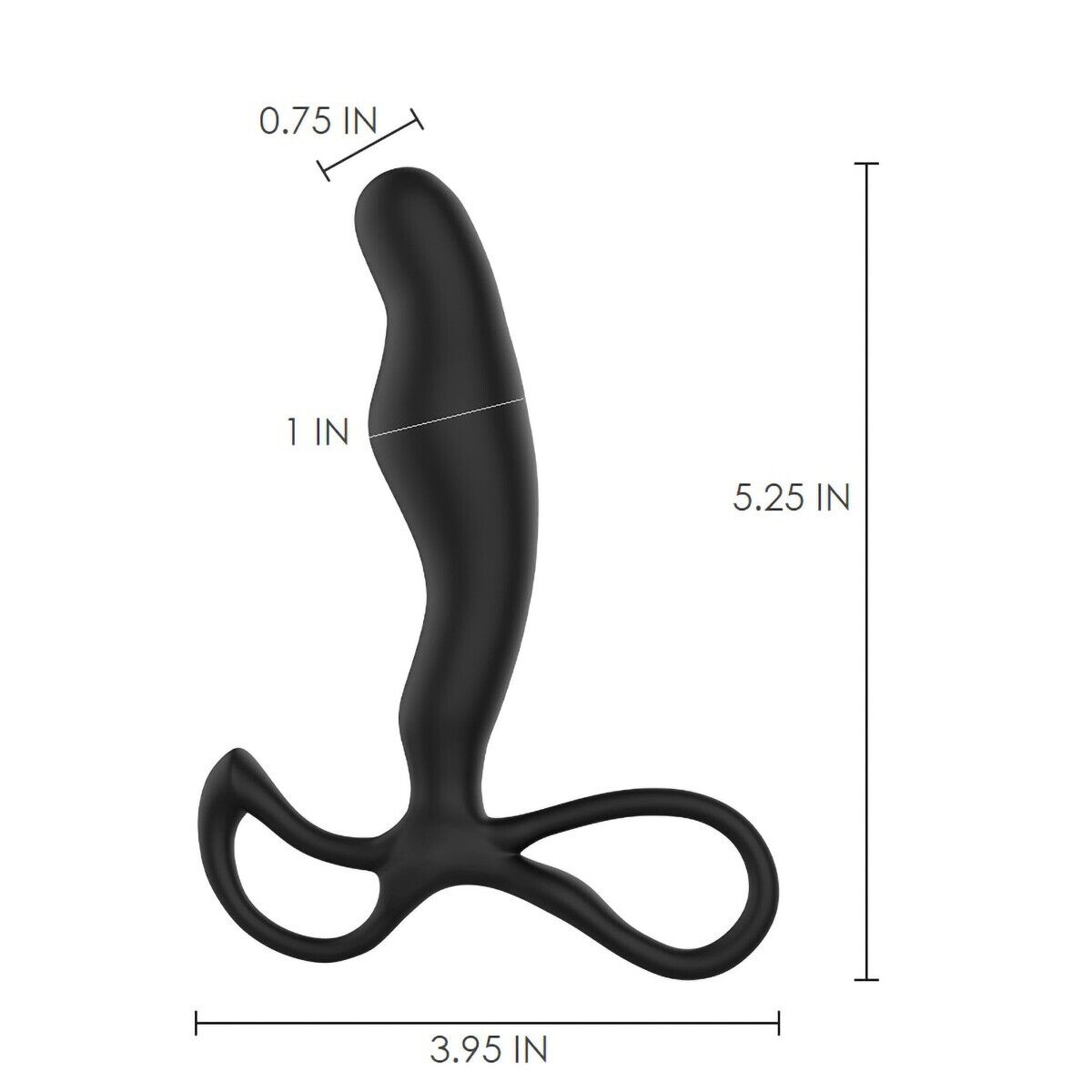 Soft Bendable Silicone Male Prostate Massager P Spot Stimulator Anal Probe Plug