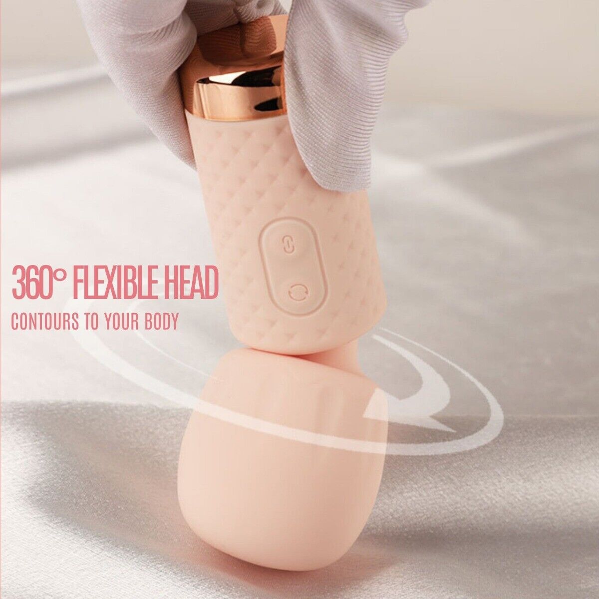 10 Function Mini Silicone Female Body Massager Wand Pocket Travel Vibrator