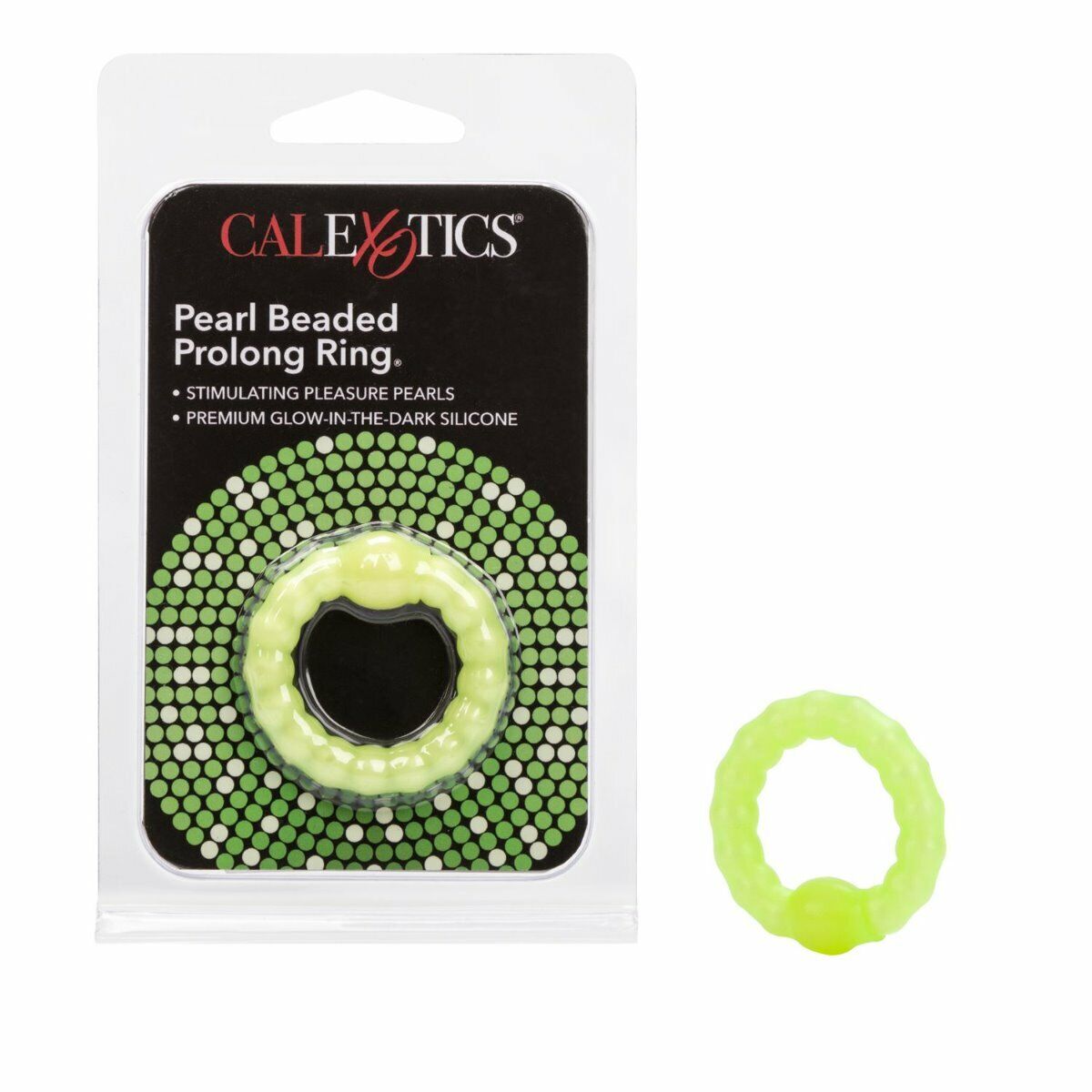 Stretchable Men Male Penis Erection Enhancer Cock Ring w/ Pearl Orgasm Beads