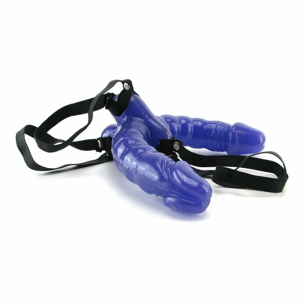 Double Ended Penetration Penetrator Strap-on G-spot Dildo Dong Lesbian Sex Toy