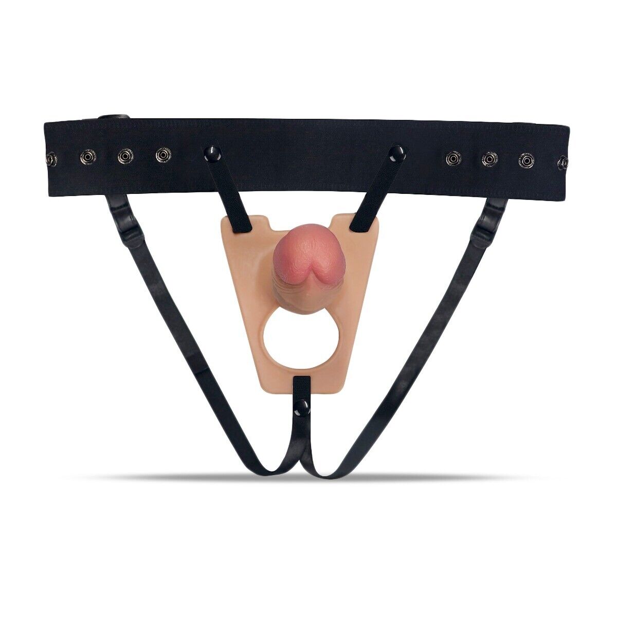 Realistic Hollow Male Strap On Dildo Dong Harness Penis Extension Cock Extender
