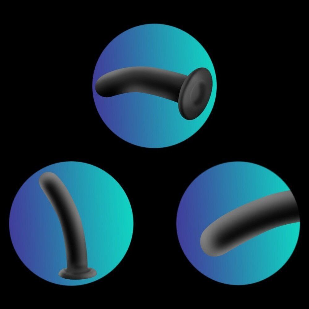 Smooth Silicone Anal G-spot Dildo Strap On Set Sex-toys for Women Lesbian Couple