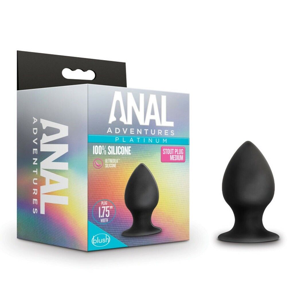 Silicone Thick Girthy Anal Butt Plug Dildo Anal Training Stretching