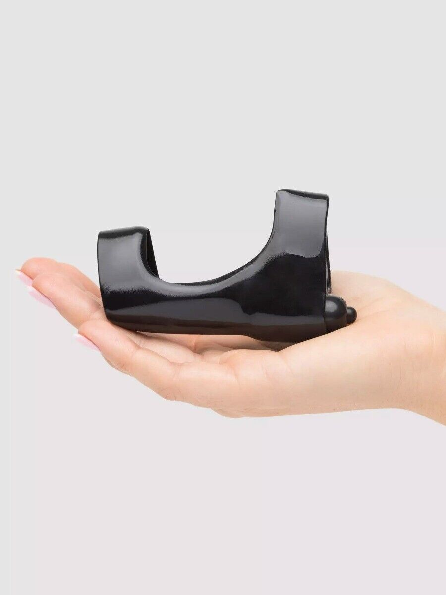 Vibrating Double Cock Ring Penis Enhancer Girth Width Enlarger Extension Sleeve