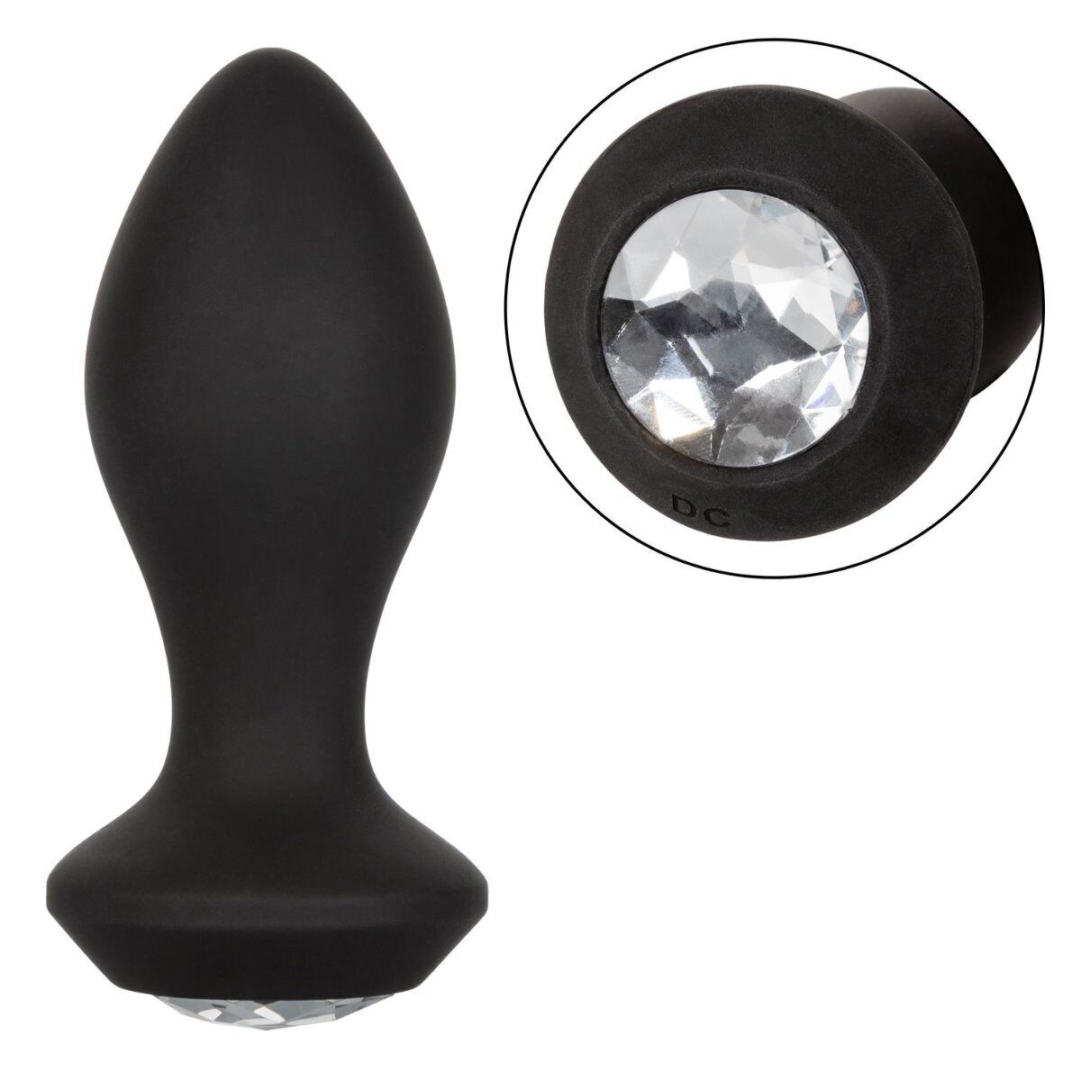 Power Gem Vibrating Crystal Probe Anal Butt Plug Vibrator Anal Sex Toys