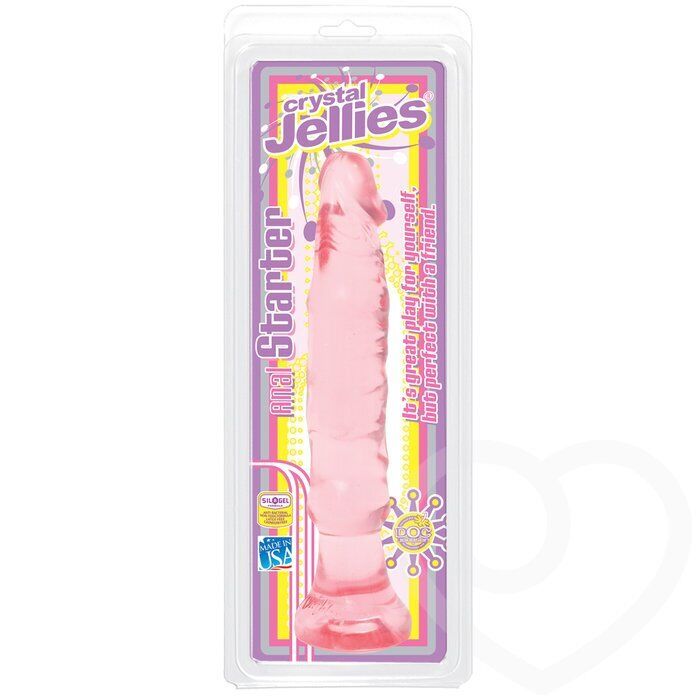 Jelly Anal Stater Bendable Flexible Slim Slender Realistic Anal Dildo Butt Plug