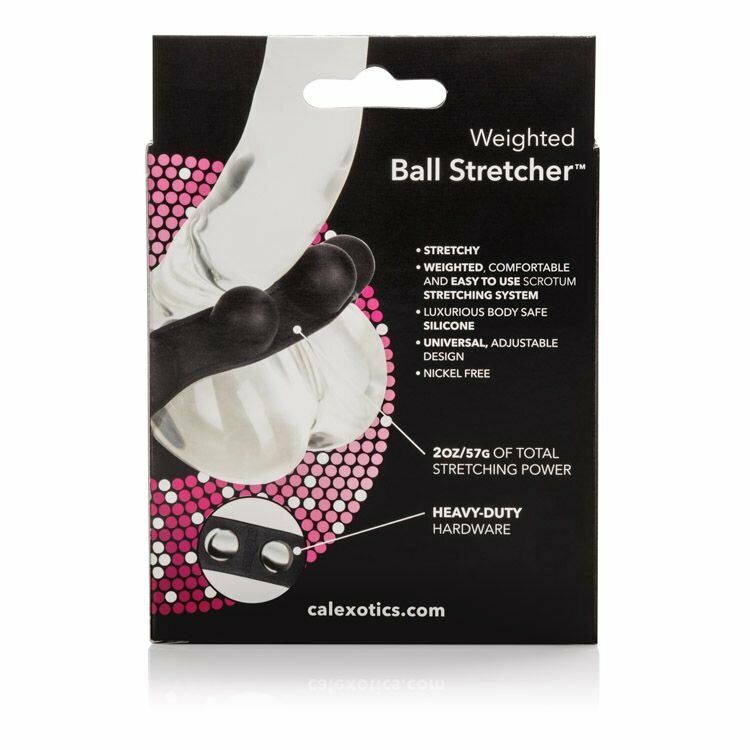 Silicone Weighted Scrotum Ball Stretcher Cock Ring Male Penis Enhancer