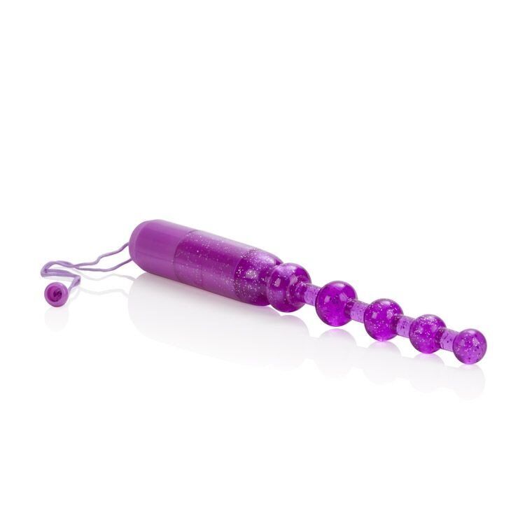 Slender Slim Flexible Bendable Vibrating Pleasure Anal Beads Butt Plug Sex Vibe