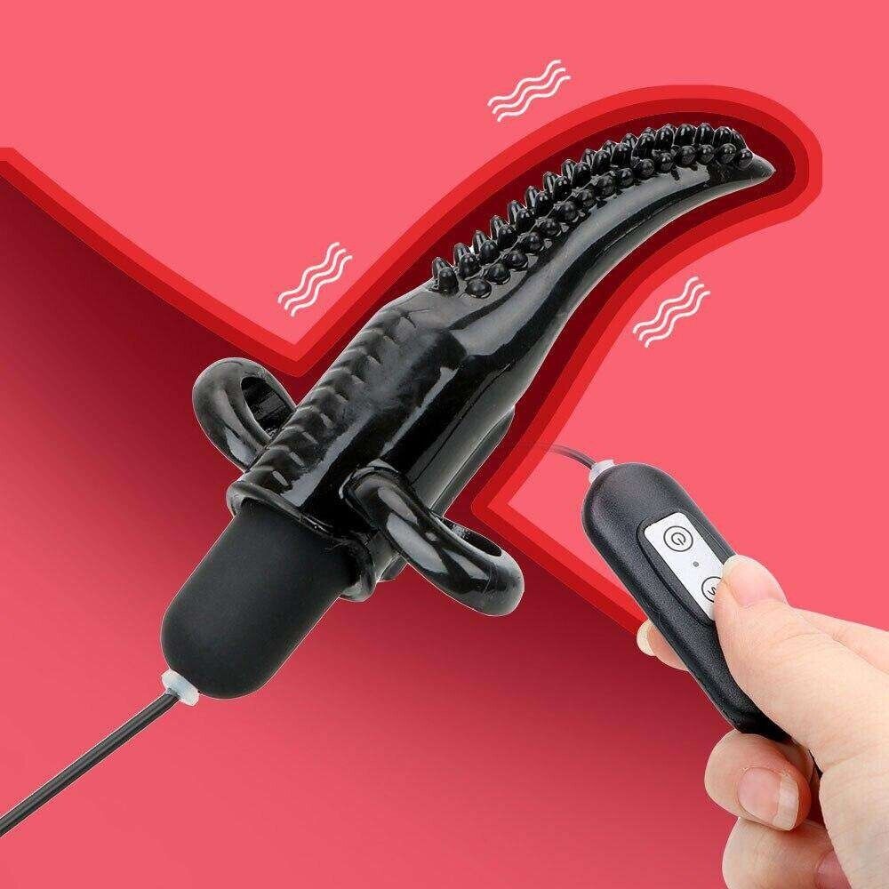 Plug and Play USB Vibrating Tongue Finger Vibrator Bullet Sex-toys for Women