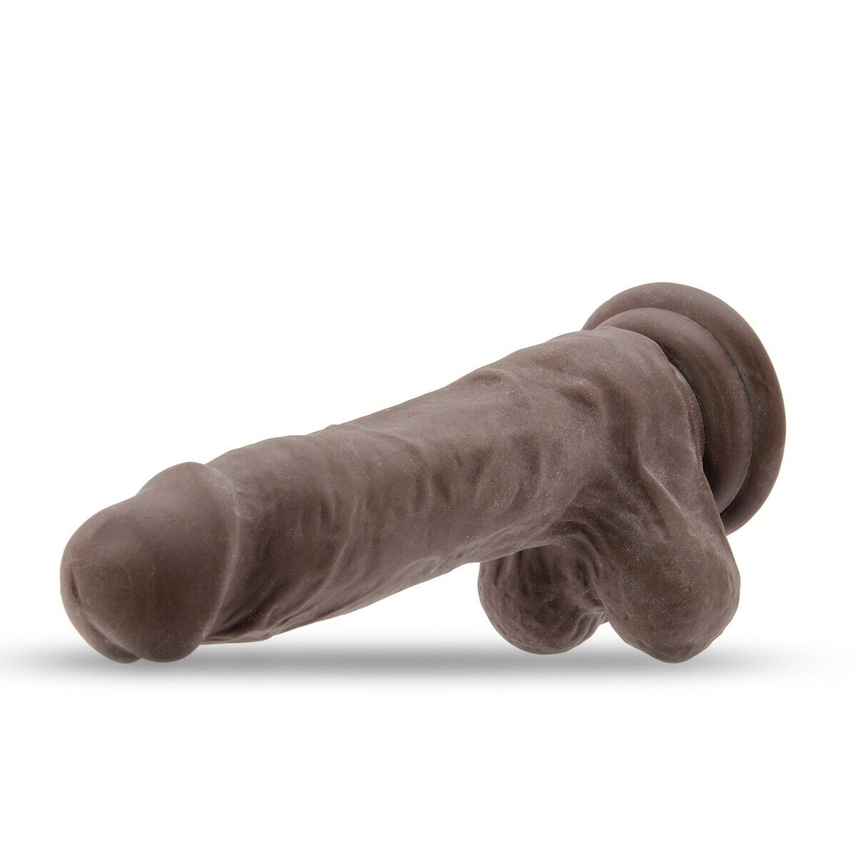 Soft Posable Bendable Realistic Black G-spot Anal Dildo Dong Sex Toy