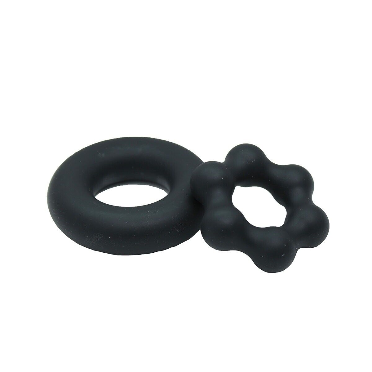 2 Stretchy Silicone Male Penis Enhancer Prolong Delay Sex Cock Ring Comb for Men