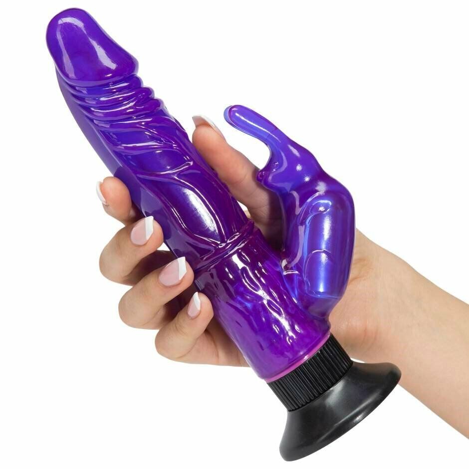 Wall Banger Clit G-spot Climax Rabbit Vibrator Vibe Handsfree Suction Cup