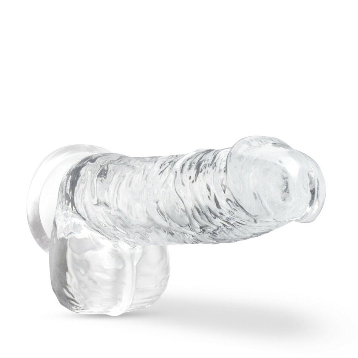 Beginner Realistic Jelly G-spot Anal Dildo Dong Cock with Balls and Suction Cup