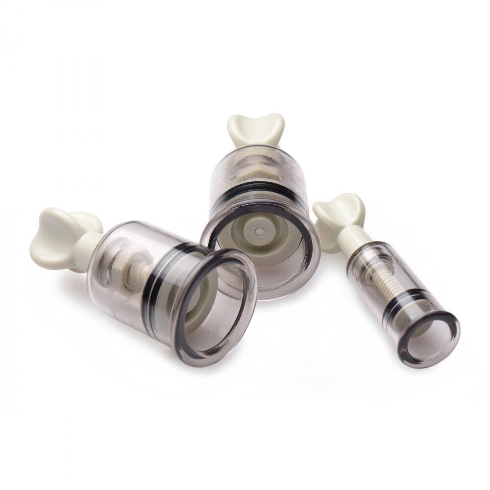 Fetish Clit and Nipple Suckers Set Suction Pump Enlarger Bondage Sex Toys