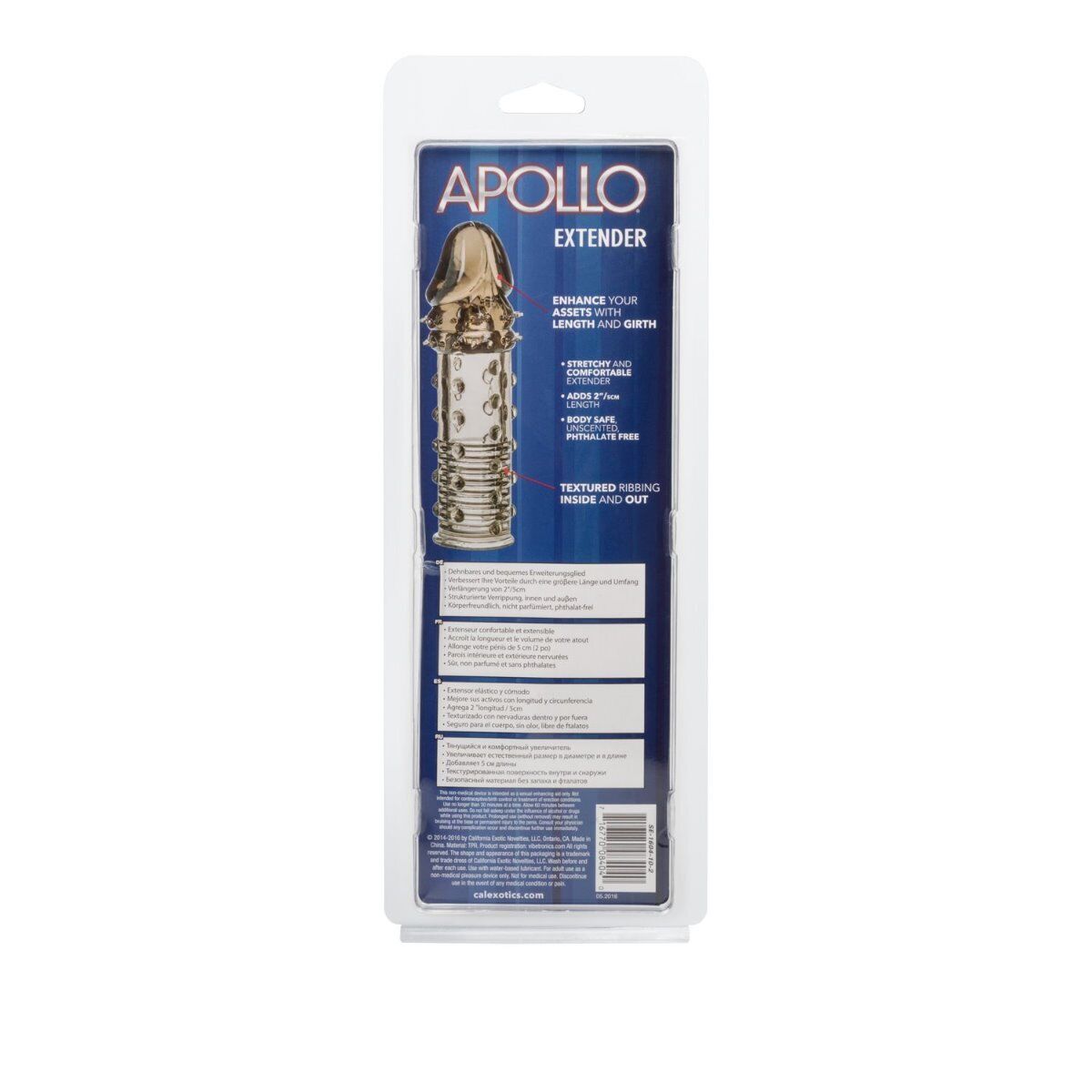Apollo Extender Penis Girth Length Enhancer Cock Enlarge Extension Sleeve Sheath