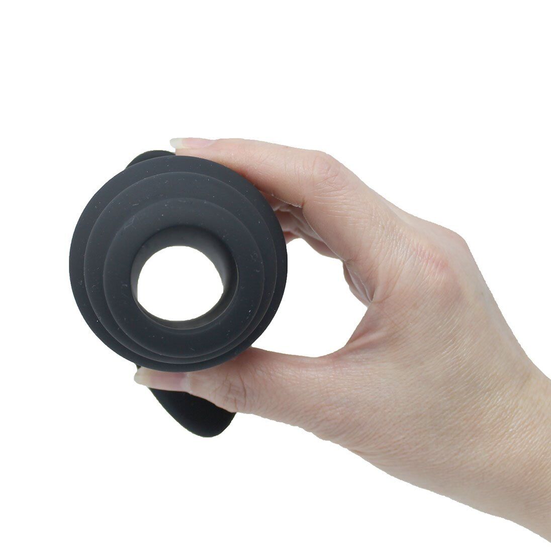 Silicone Ribbed Hollow Tunnel Butt Plug Stretcher Anal Play Sex Toys