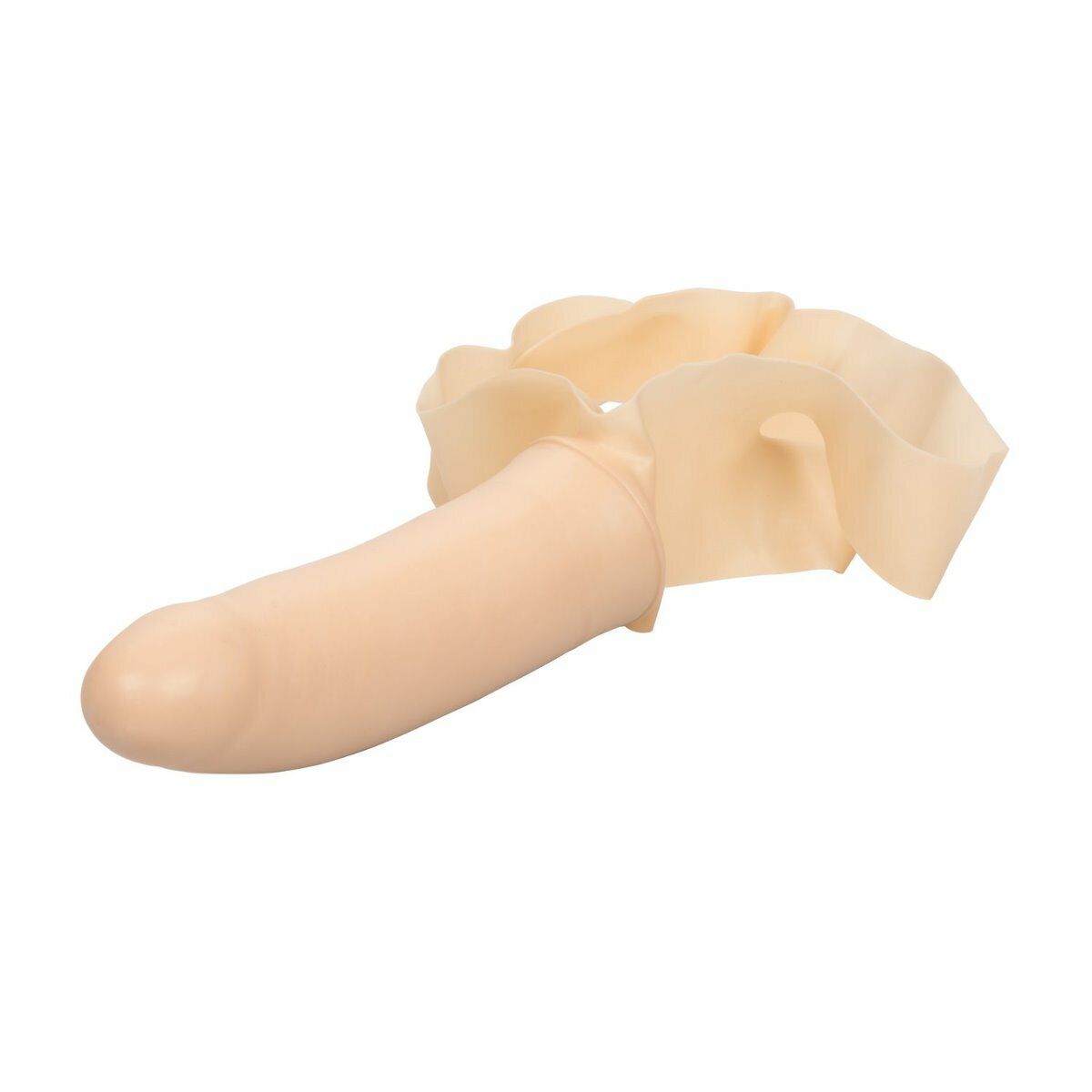 Accommodator Latex Dong Dildo Cock Oral Sex Accessory Chin Strap-on Sex Toy