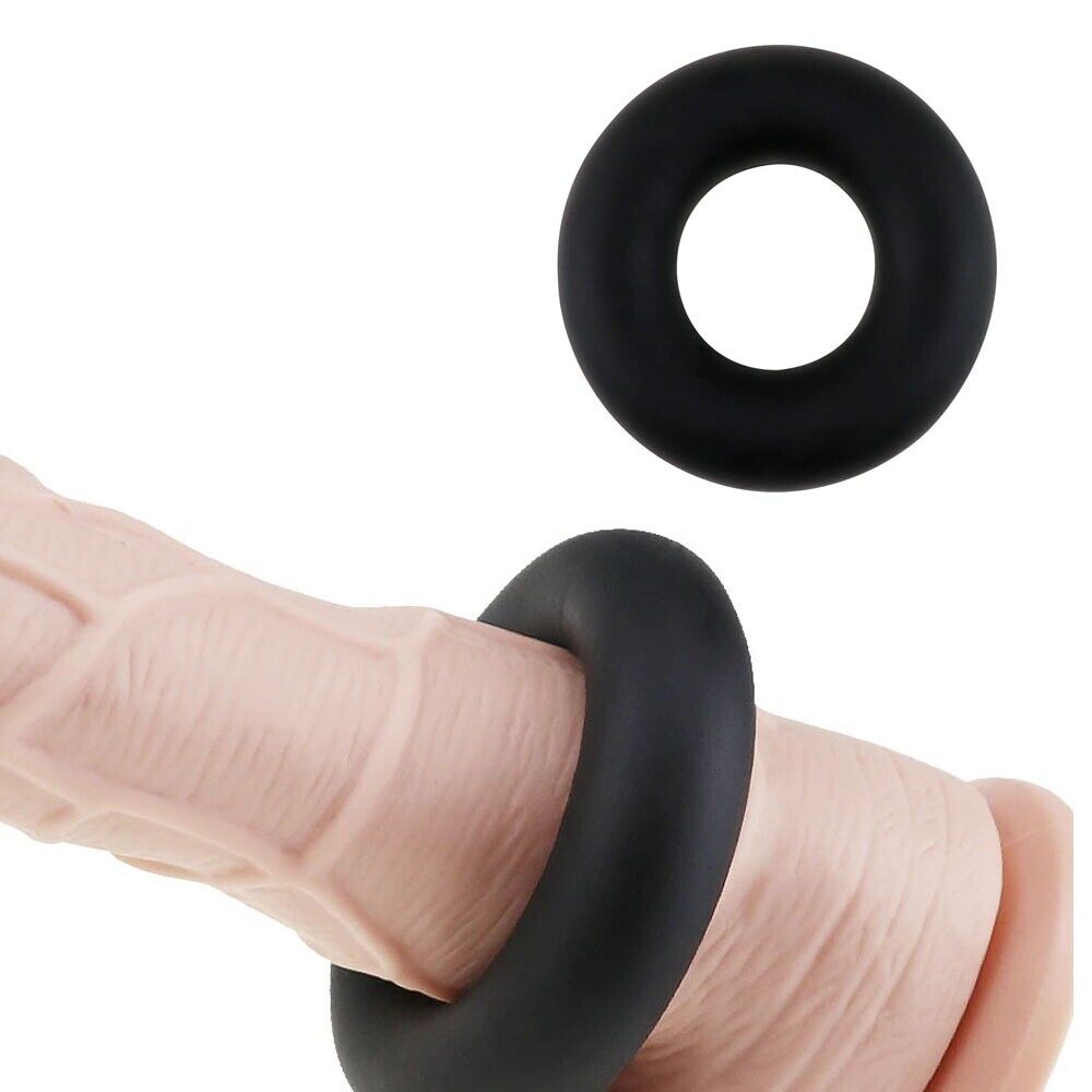 Silicone Penis Ring Cock Scrotum Ball Stretcher Combo Male Enhancer Sex Toys