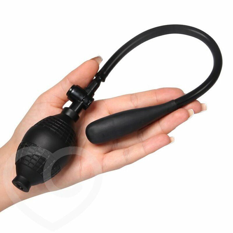 Ram Anal Balloon Pump Inflatable Expandable Anal Sex Toy Butt Plug Dildo Trainer