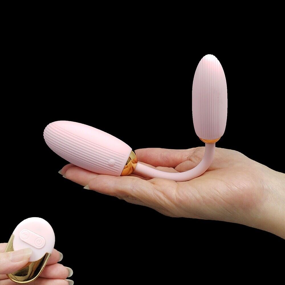 Wireless Remote Control Vaginal Anal Double Egg Bullet Vibe Vibrator DP Sex Toy
