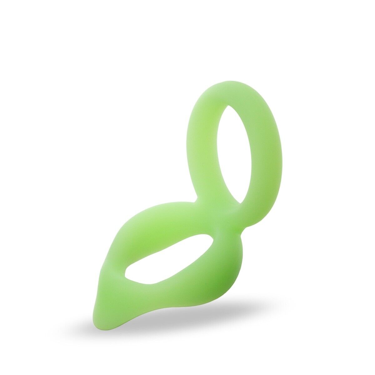 Glow In The Dark Soft Stretchy Silicone Cock & Ball Dual Penis Ring Enhancer