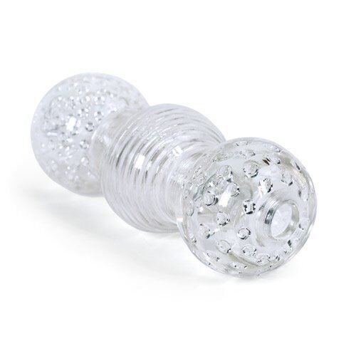 Clear Soft Feel Ribbed Cock Stroker Sleeve Male Masturbators Sex-toys for Men