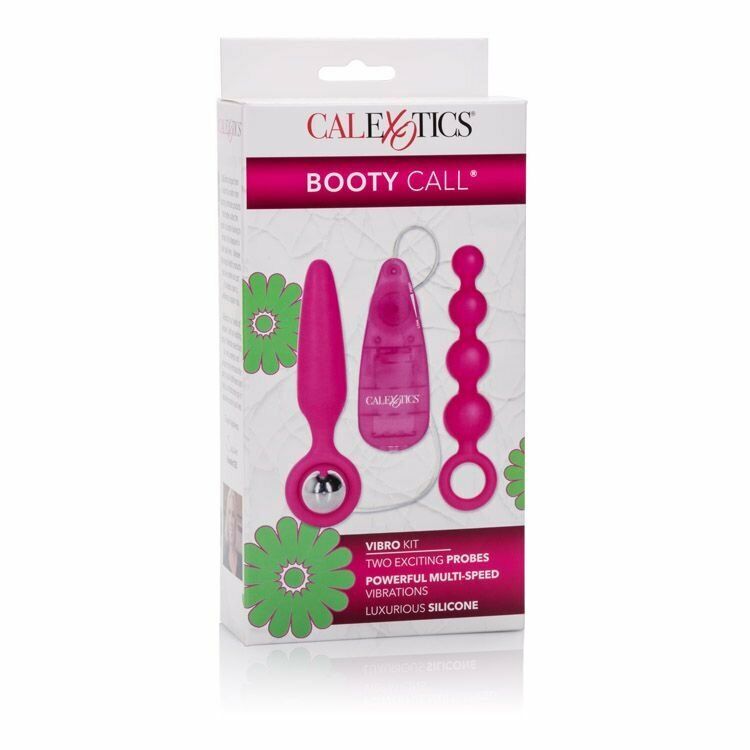 Booty Call Booty Vibro Kits Vibrating Anal Beads Butt Plug Vibe Vibrator Sex Toy