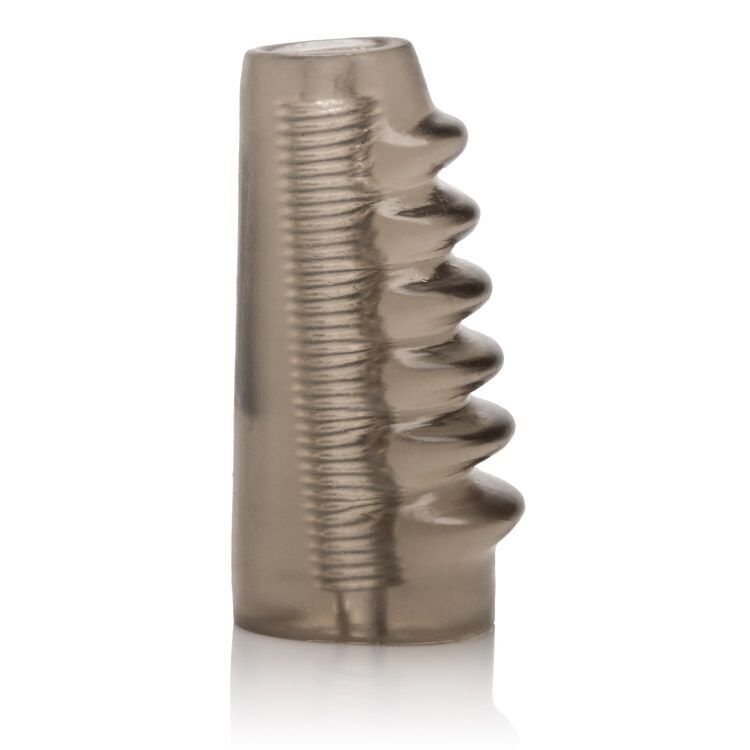 Bigger & Better Male Penis Enhancer Sleeve Cock Girth Enlarger w/ Orgasm Ridge