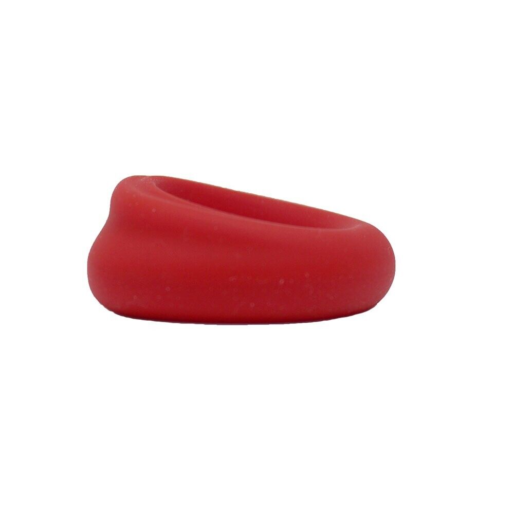 Red Stretchy Silicone Male Penis Enhancer Prolong Delay Sex Cock Ring for Men