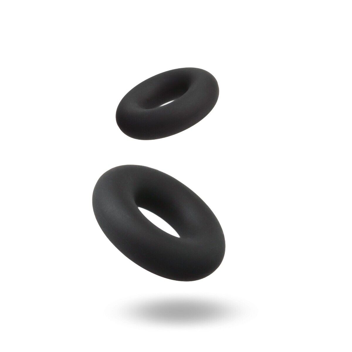 2 Stretchy Thick Donut Silicone Male Penis Enhancer Prolong Delay Sex Cock Ring