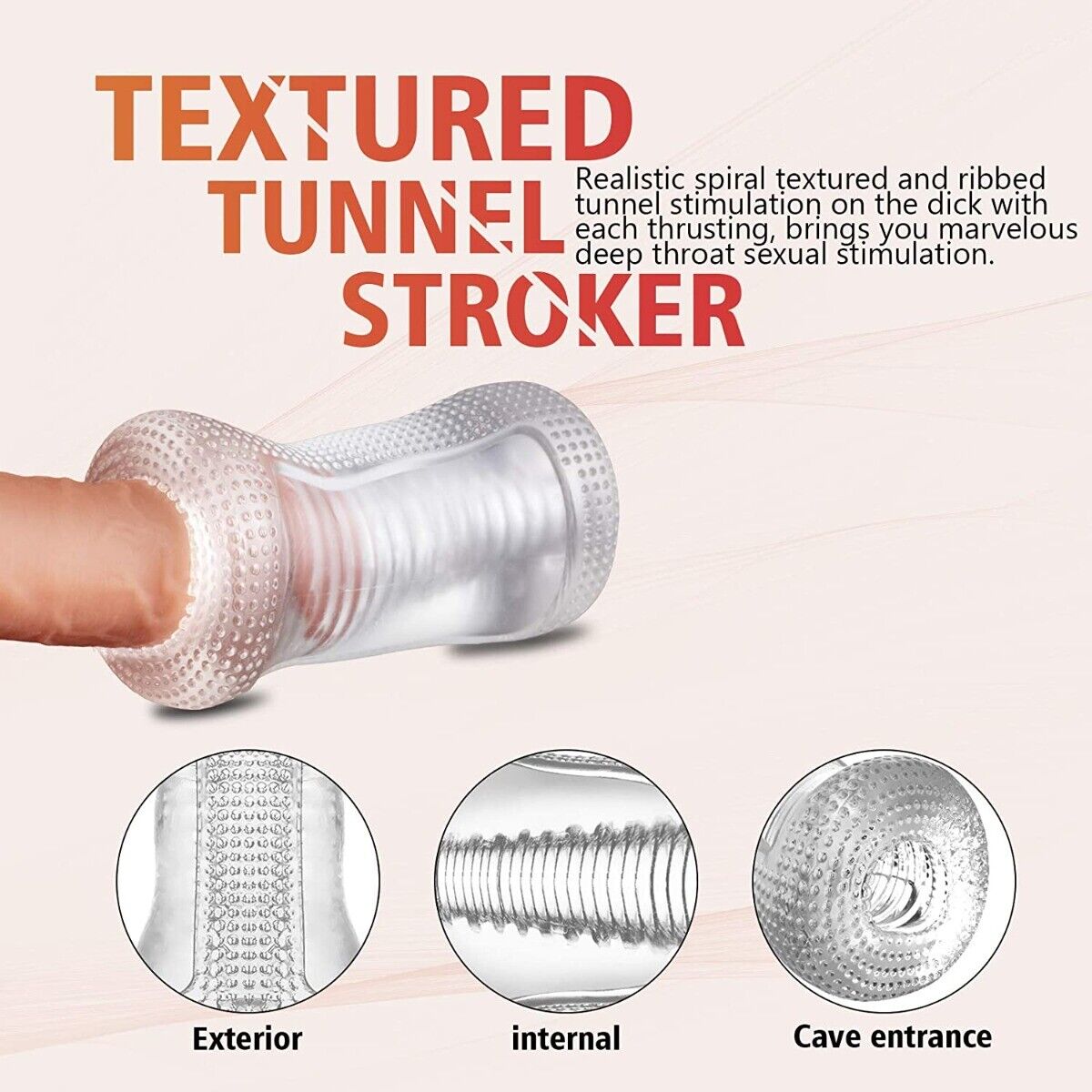 Male Masturbator Sleeve Cup Blowjob Vagina Pussy Stroker Sex Toys for Men