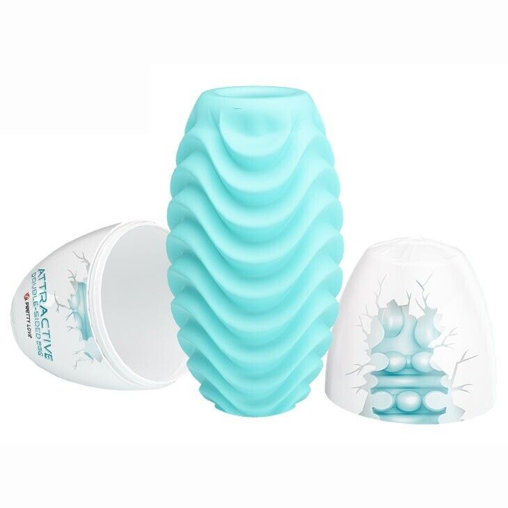 Reversible Egg Male Masturbator Sleeve Hand Job Cock Stroker Sex Toys for Men