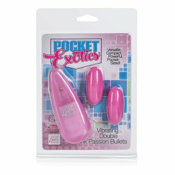 Dual Double Pink Bullet Egg Clit Climax Vibe Couple Lover Foreplay Sex Toy