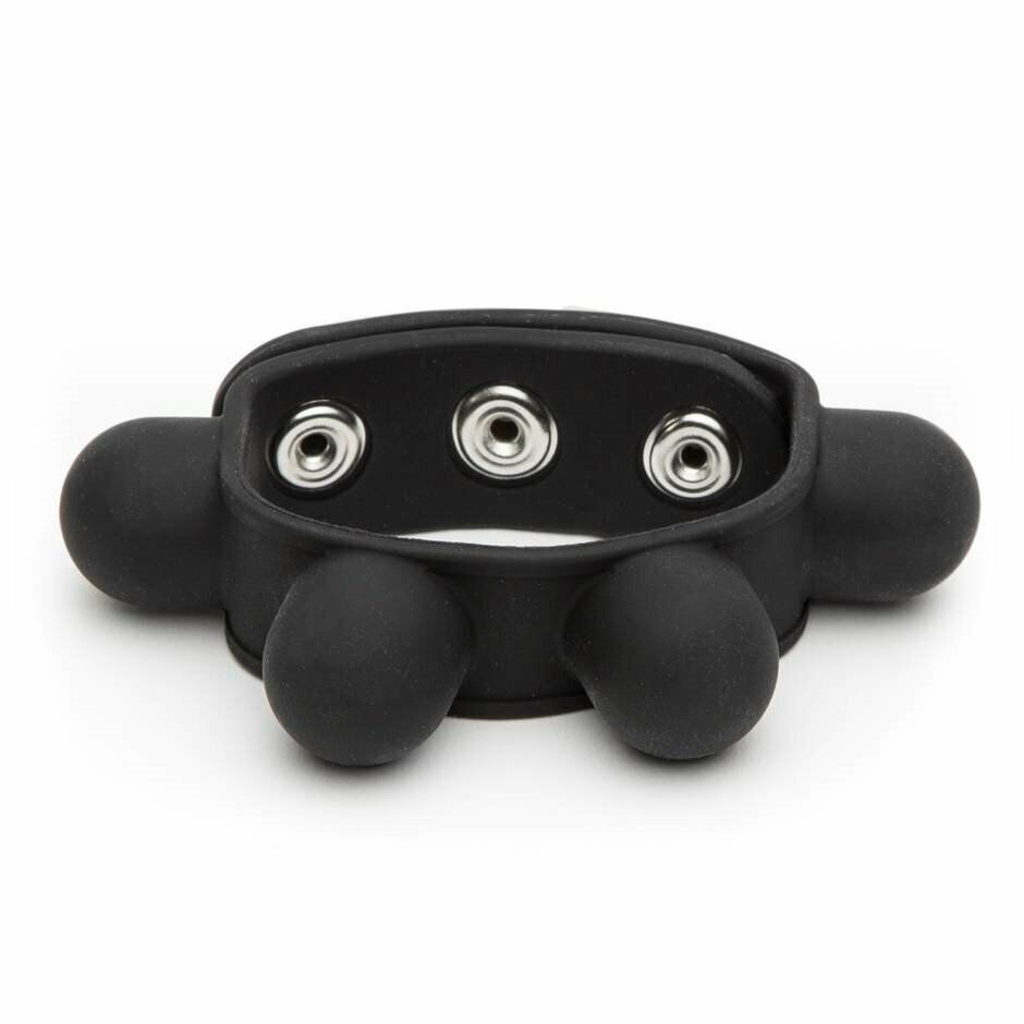 Silicone Weighted Scrotum Ball Stretcher Cock Ring Male Penis Enhancer