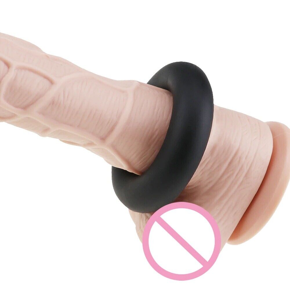 3 Stretchy Silicone Male Penis Enhancer Prolong Delay Sex Cock Ring for Men