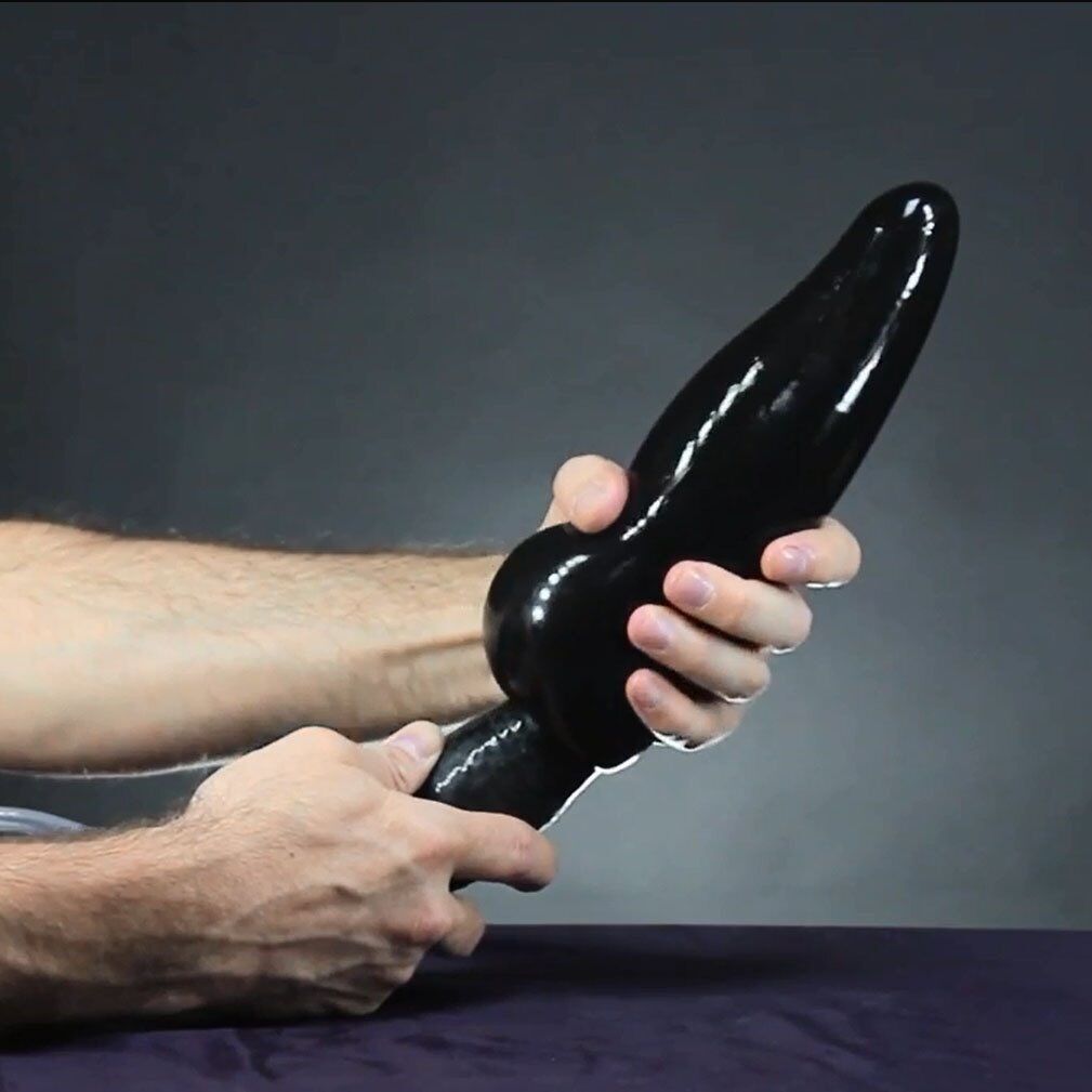 Ram Huge Large 12" Expendable Inflatable Dong Dildo Cock Anal Sex Balloon Pump