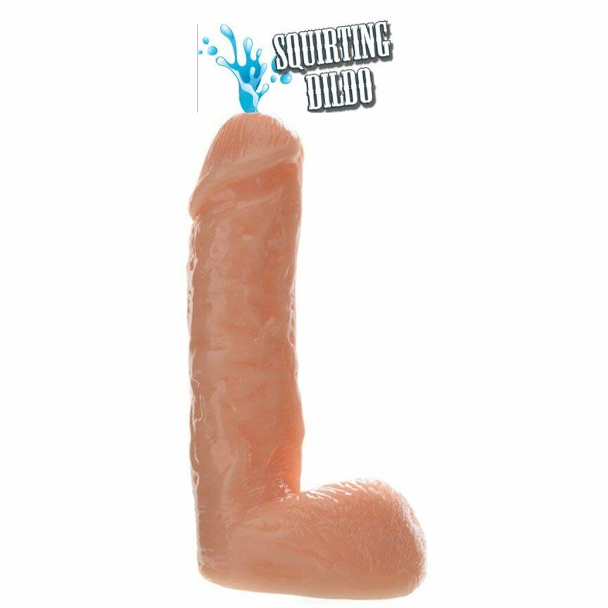 6" Realistic Ejaculating Squirting G-spot Anal Dildo Dildoe Dong Cock with Balls