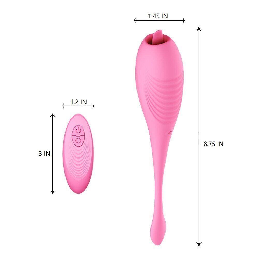 Wireless Remote Control Licking Tongue Vibrator Bullet Sex-toys for Women Couple