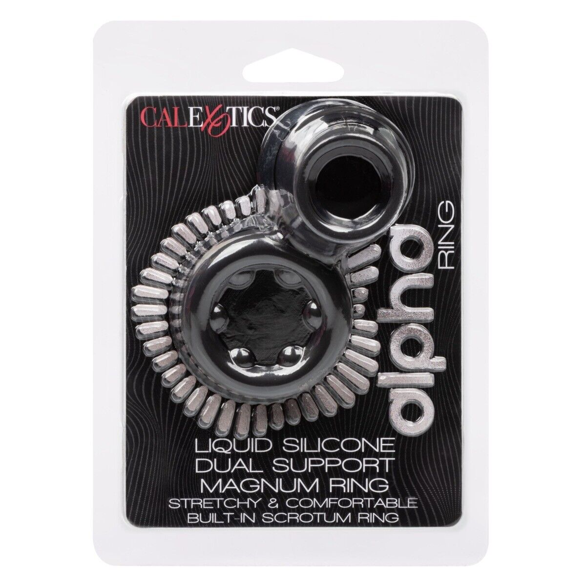 Alpha Soft Liquid Silicone Dual Support Magnum Male Penis Cock Ball Scrotum Ring