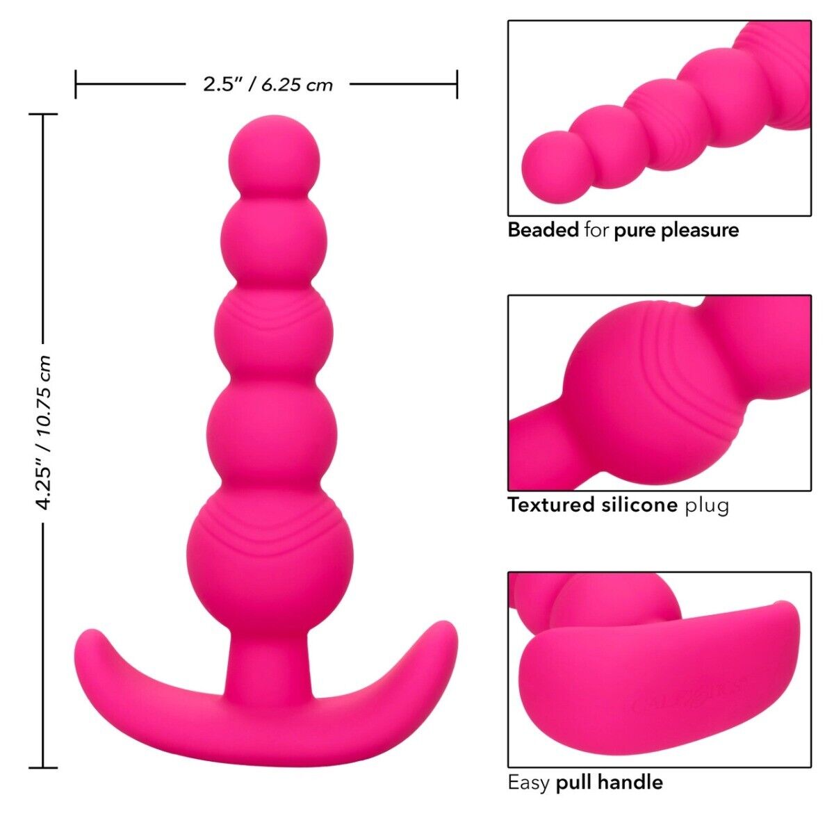 Cheeky X-5 Beads Silicone Beaded Anal Butt Plug Beginner Anal Training Sex Toy